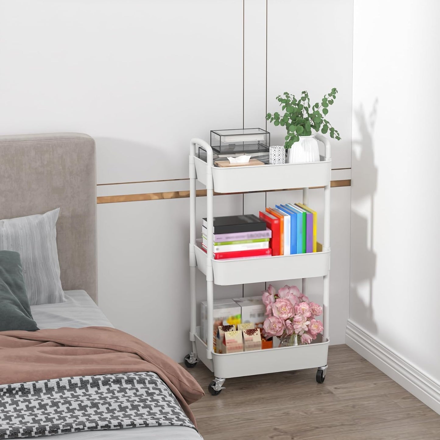 3-Tier Bamboo Shoe Rack for Entryway and Home Storage