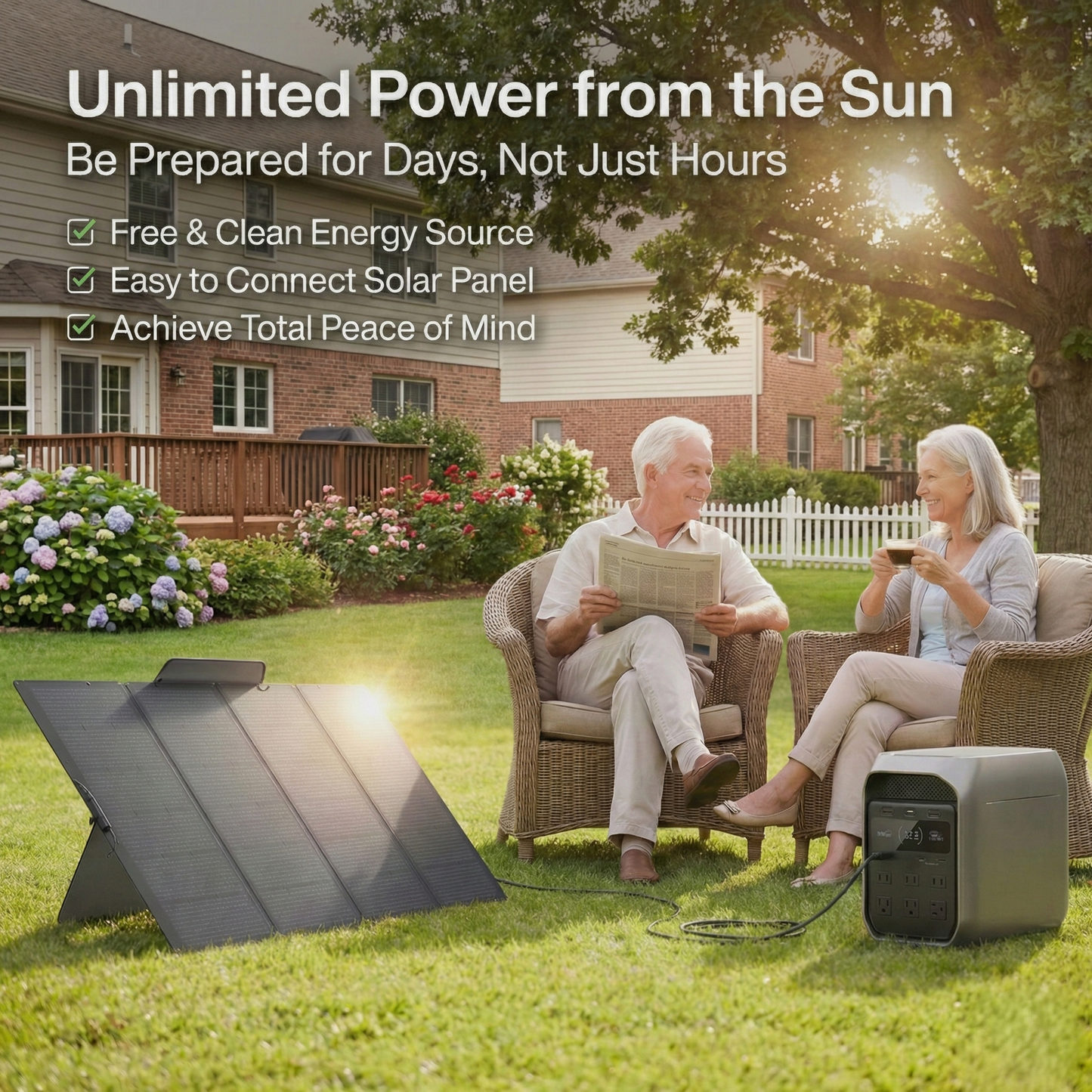 Unlimited Power Anywhere : Large Capacity Solar Charging – Only $159!